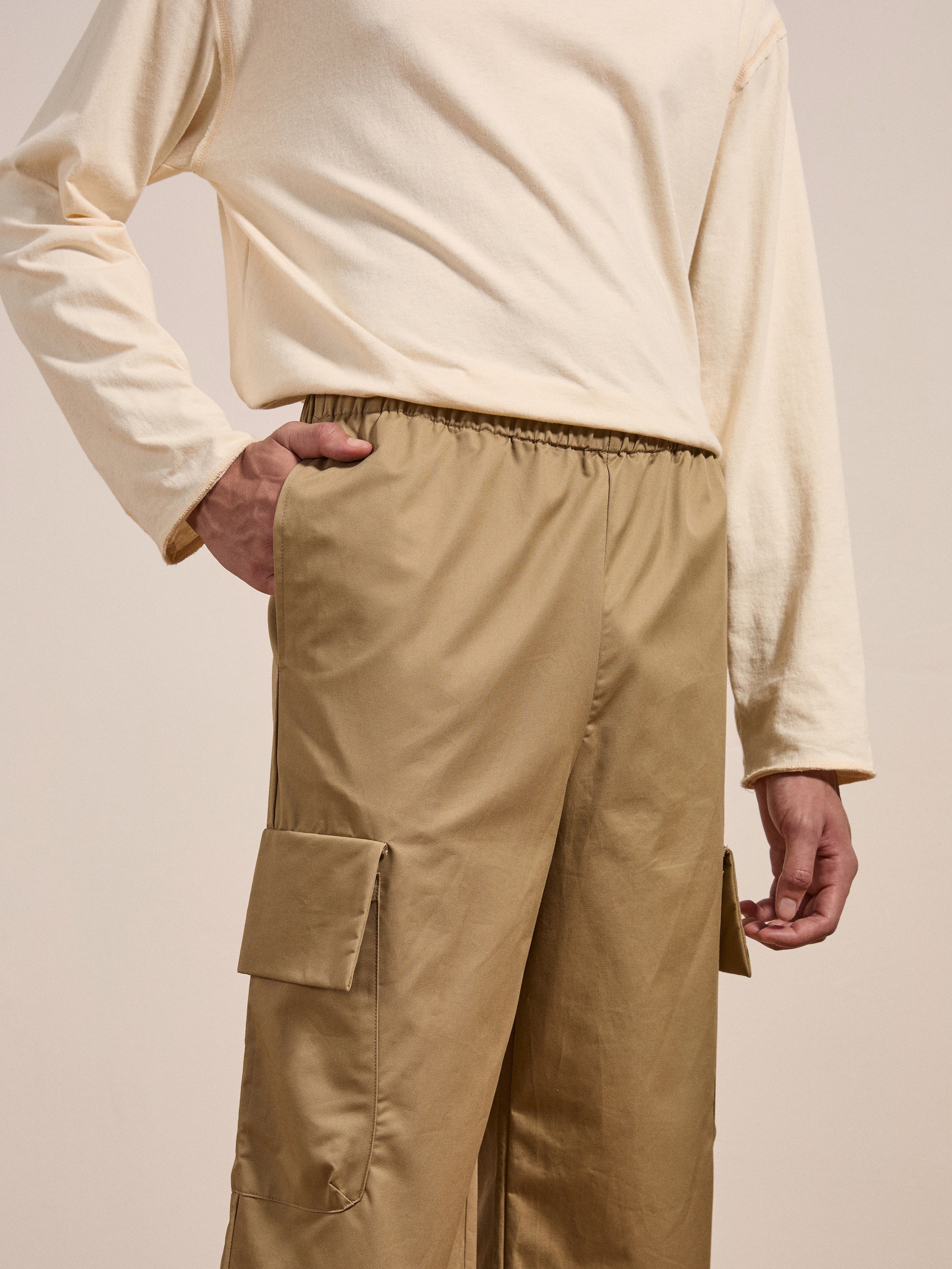 Long Twill Cargo Shorts - Image 4
