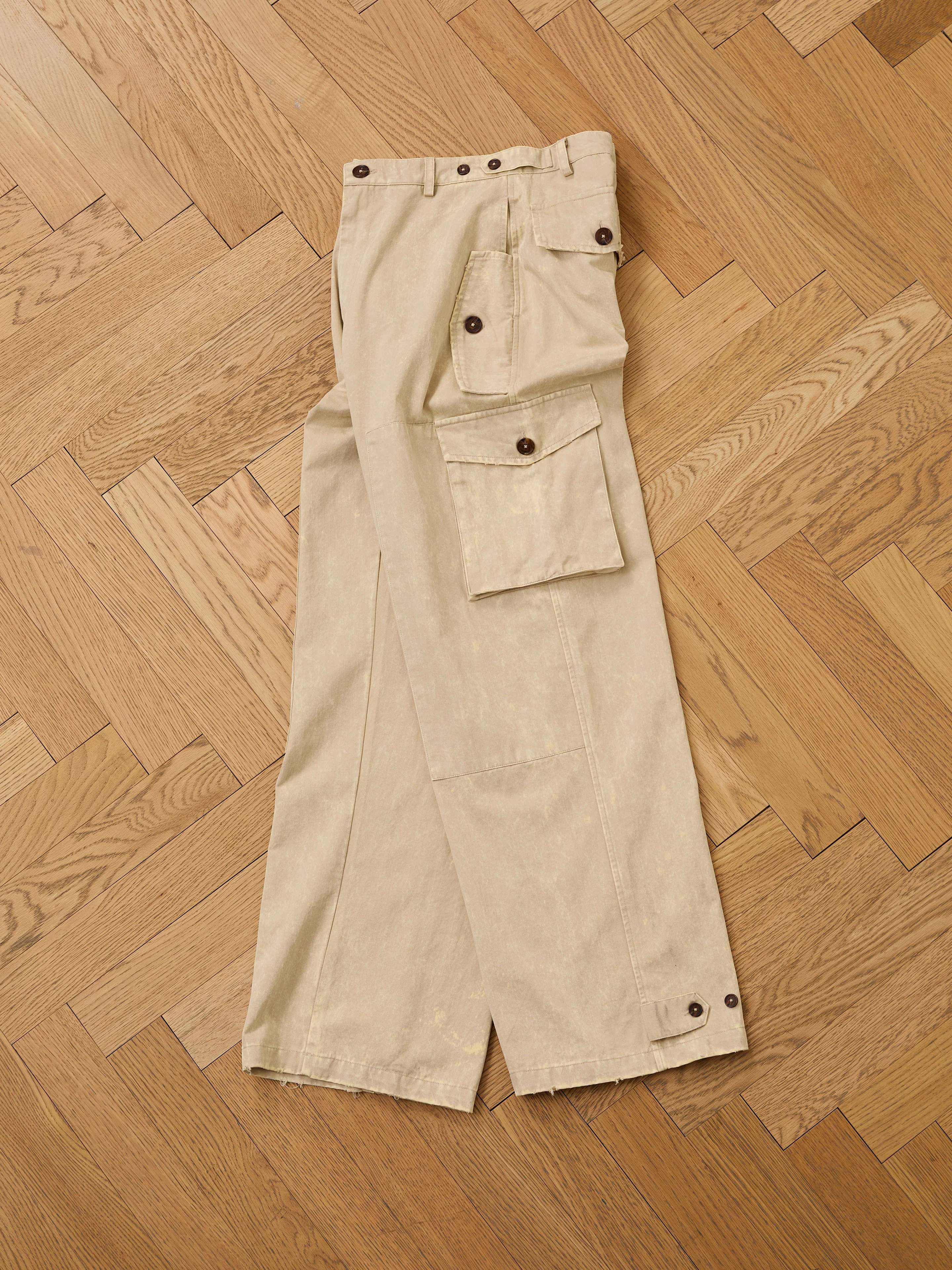 Utility Herringbone Paneled Pants - Image 11