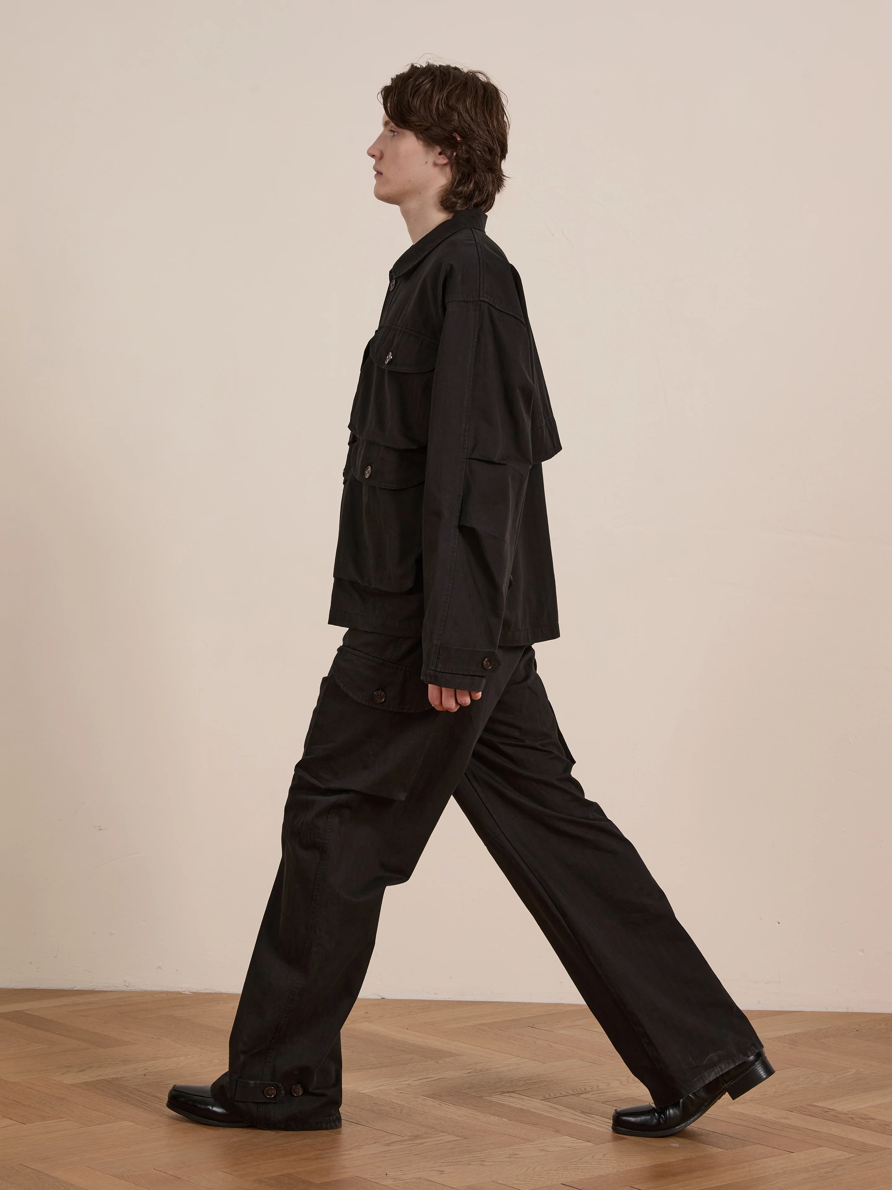 Utility Herringbone Cargo Jacket - Image 11