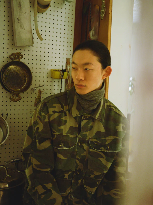Camouflage Twill Utility Cargo Jacket - Image 11