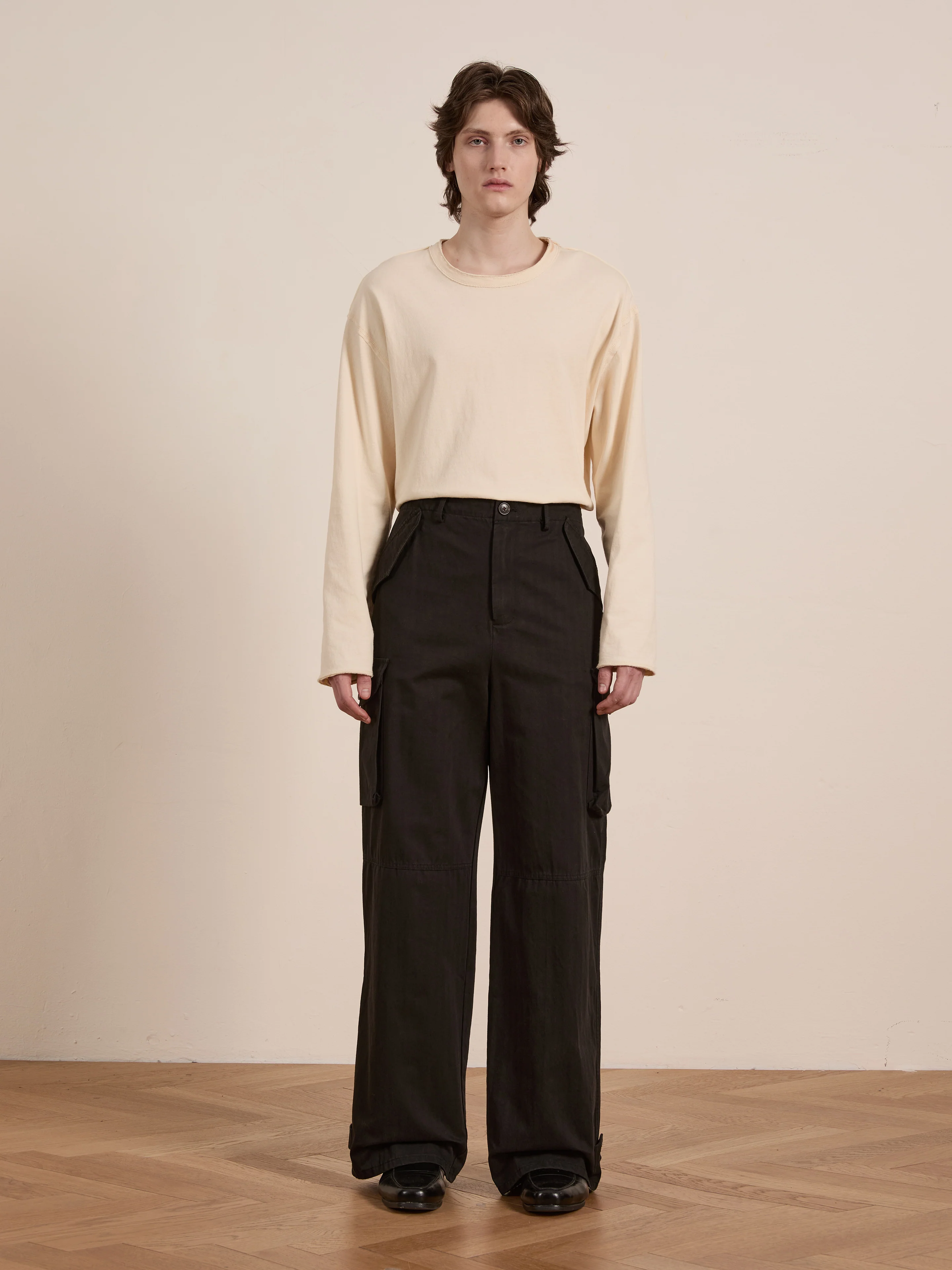 Utility Herringbone Cargo Pants - Image 3