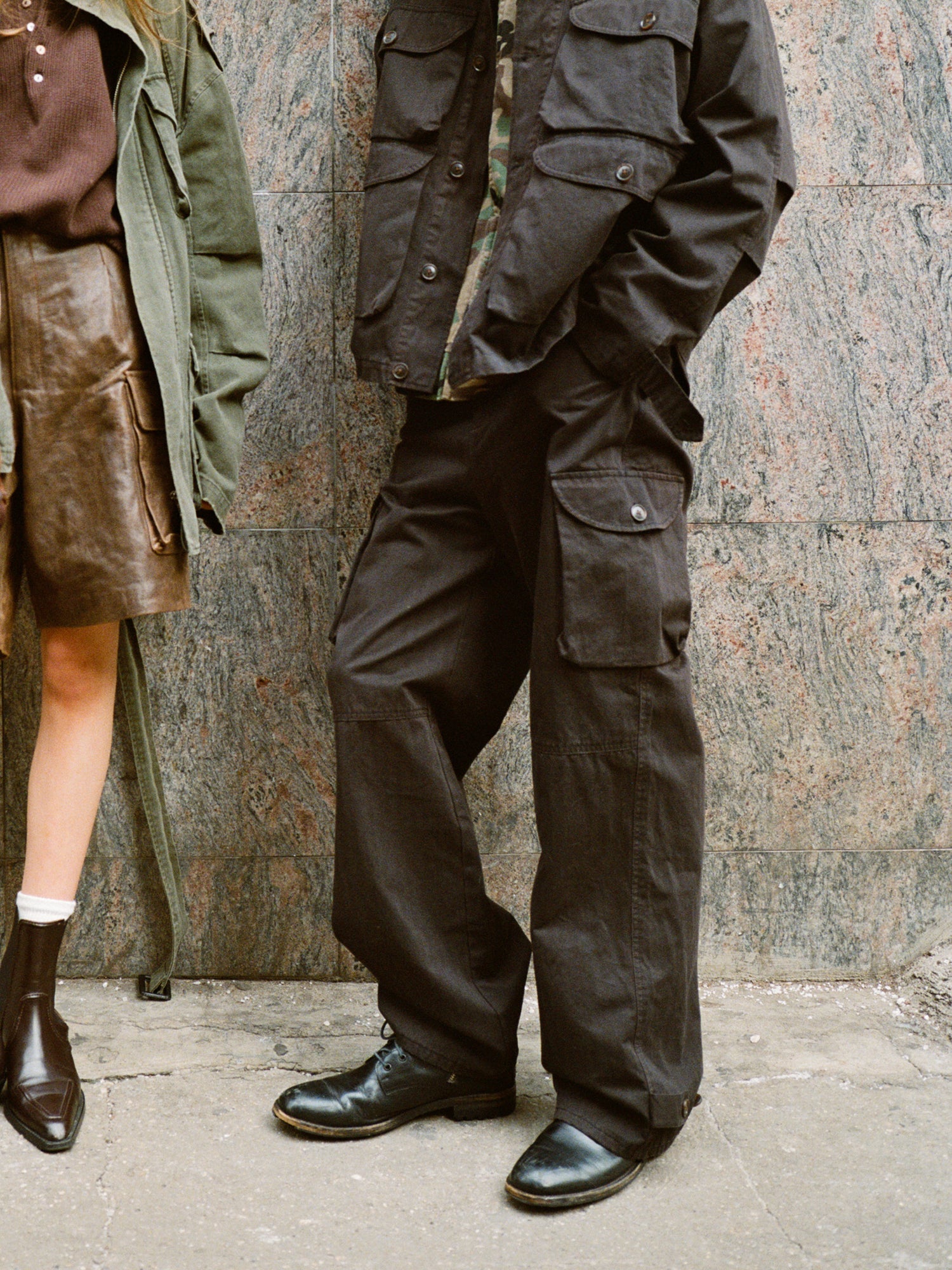 Utility Herringbone Cargo Pants - Image 4