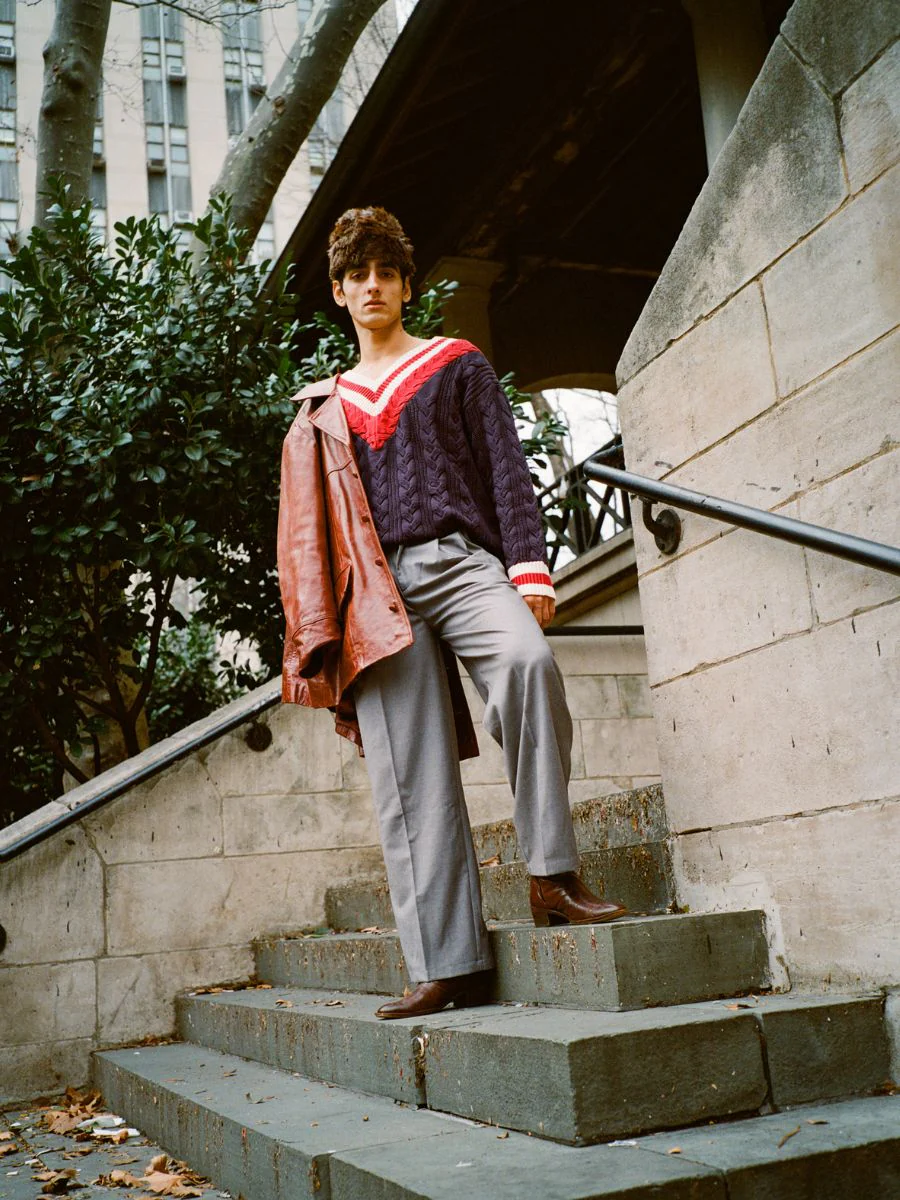 V-Neck Cricket Sweater - Image 3