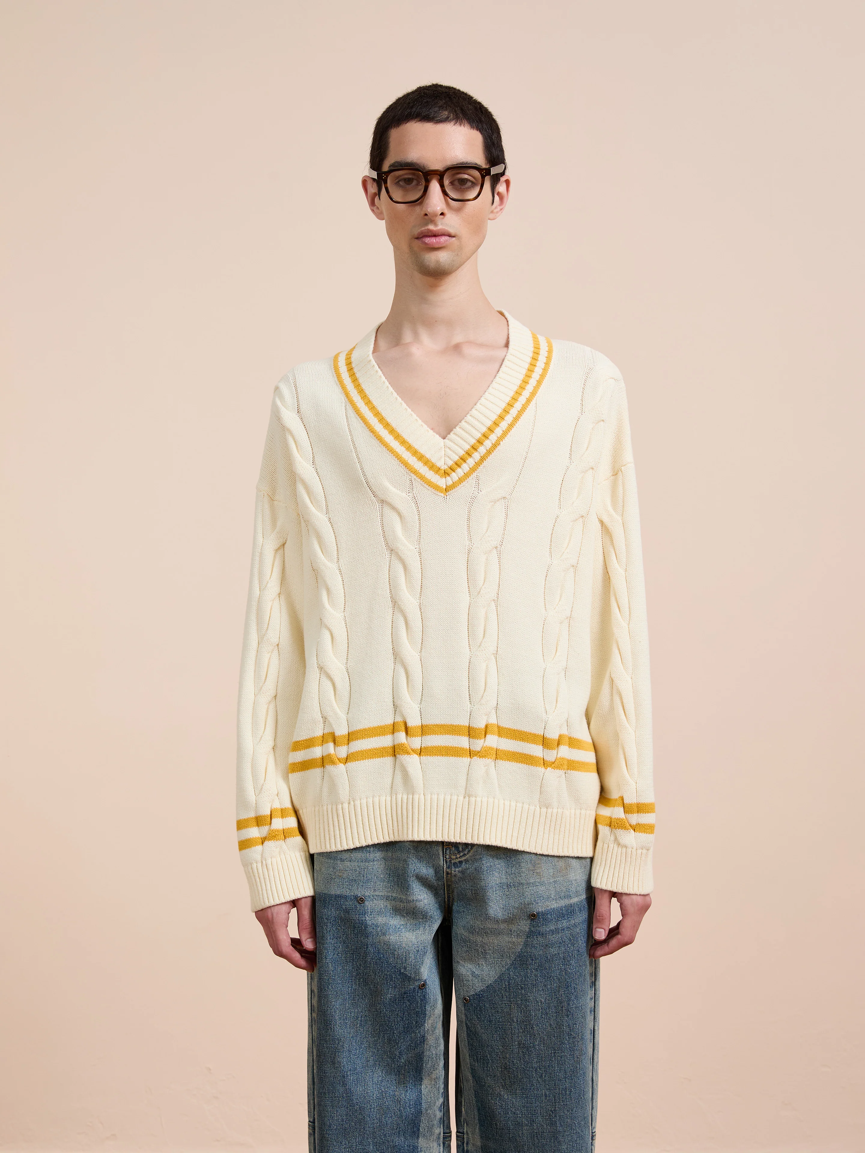 V-Neck Cricket Sweater