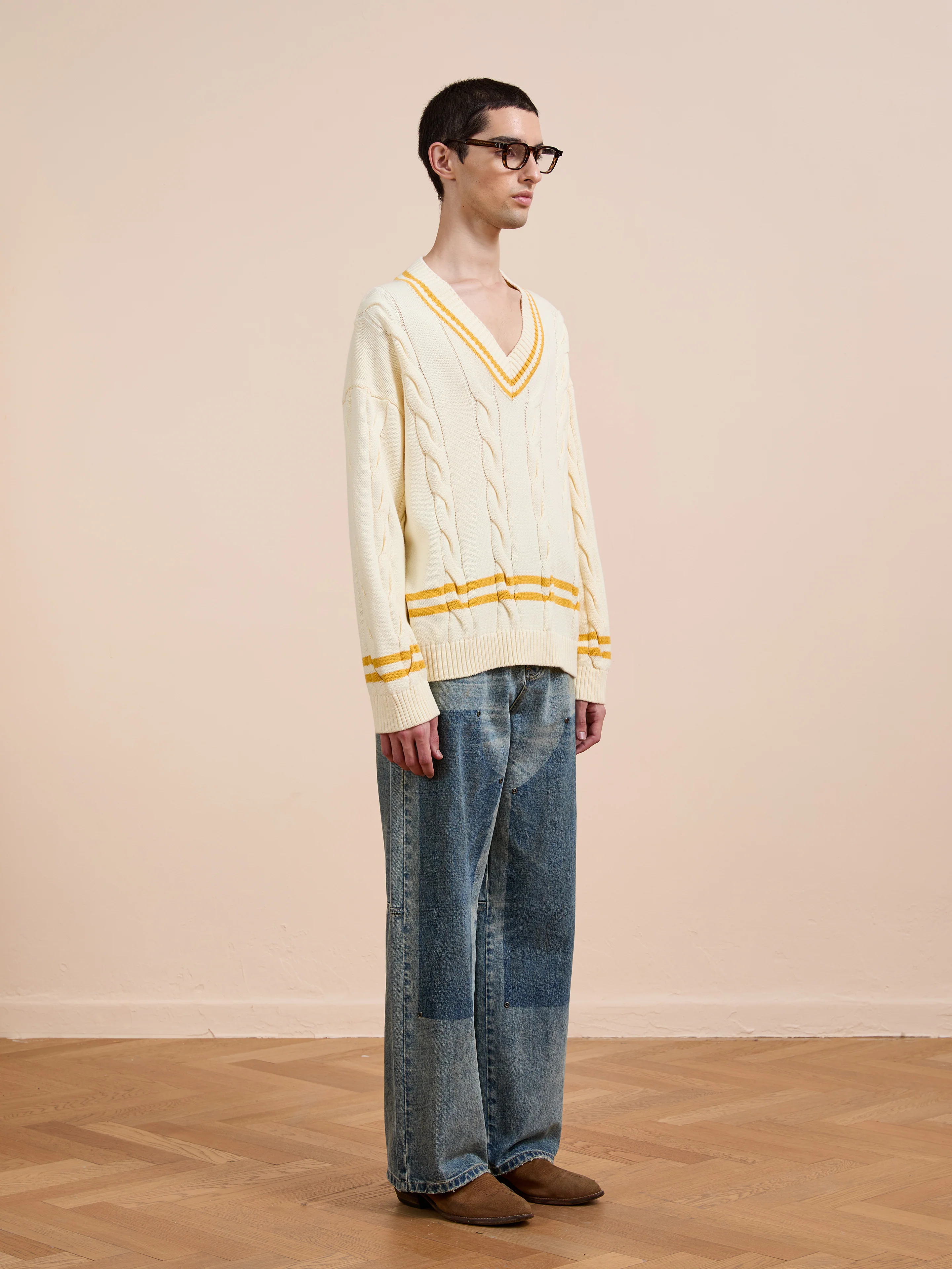 V-Neck Cricket Sweater - Image 10