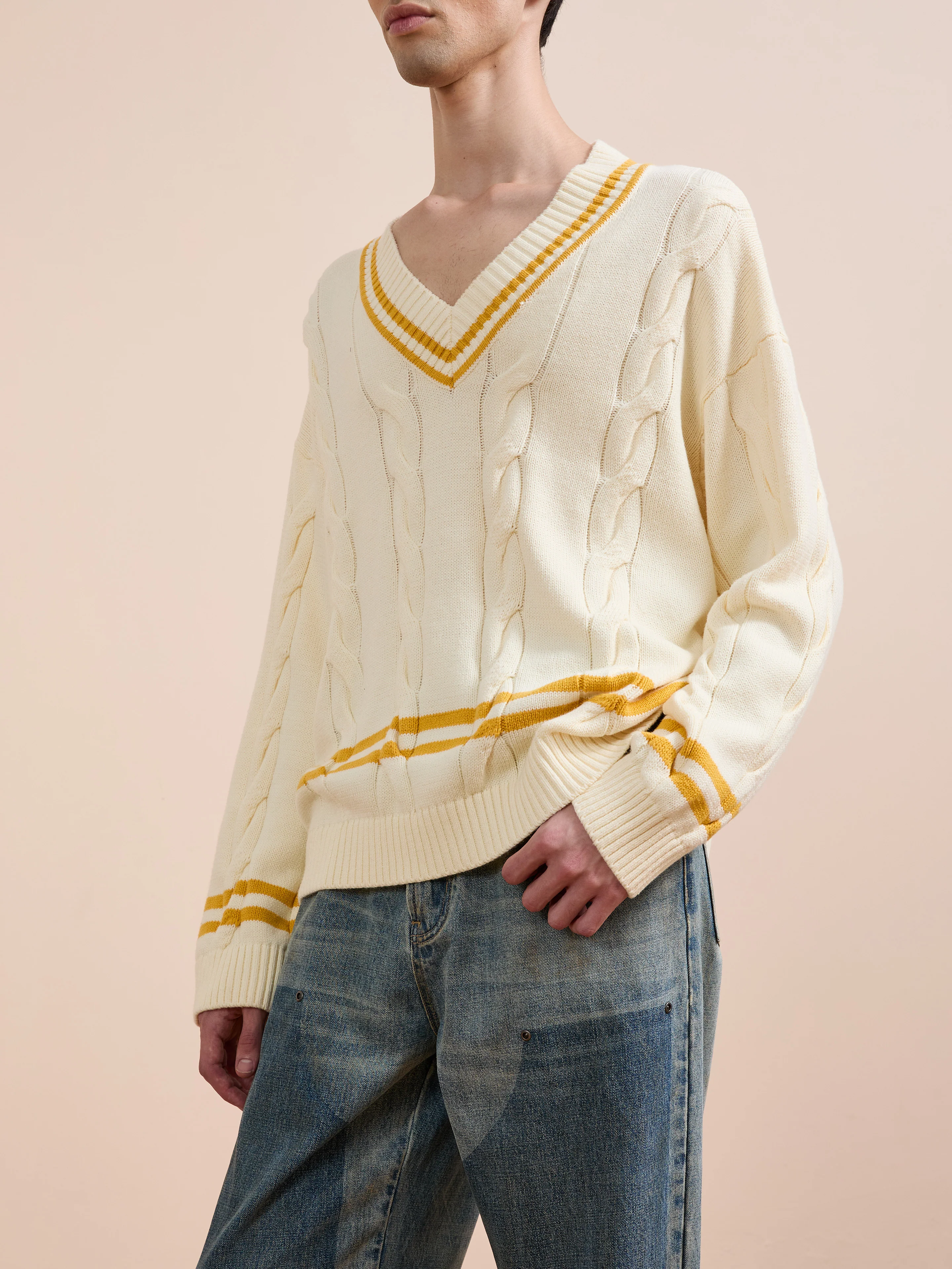 V-Neck Cricket Sweater - Image 11