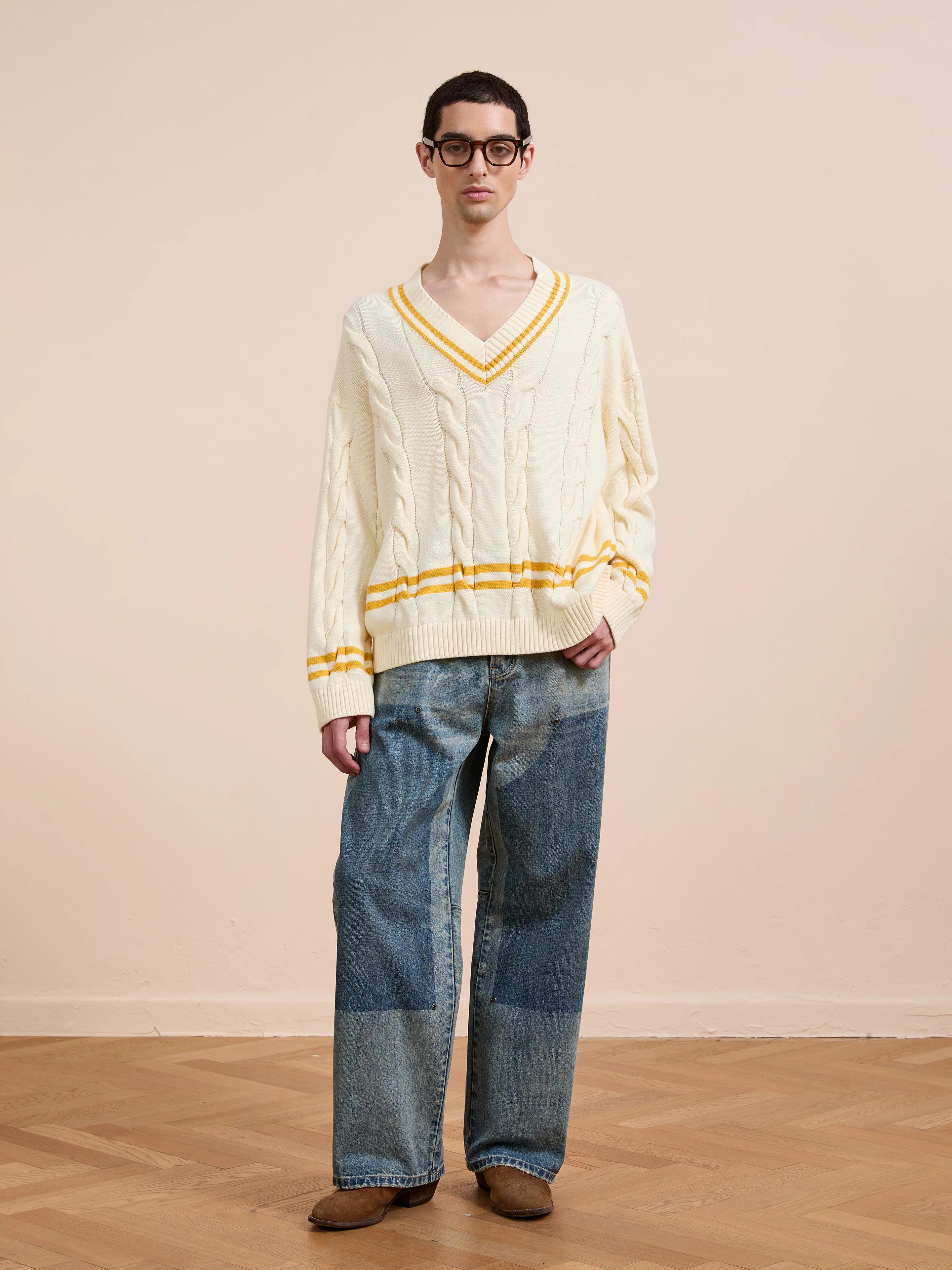 V-Neck Cricket Sweater - Image 12