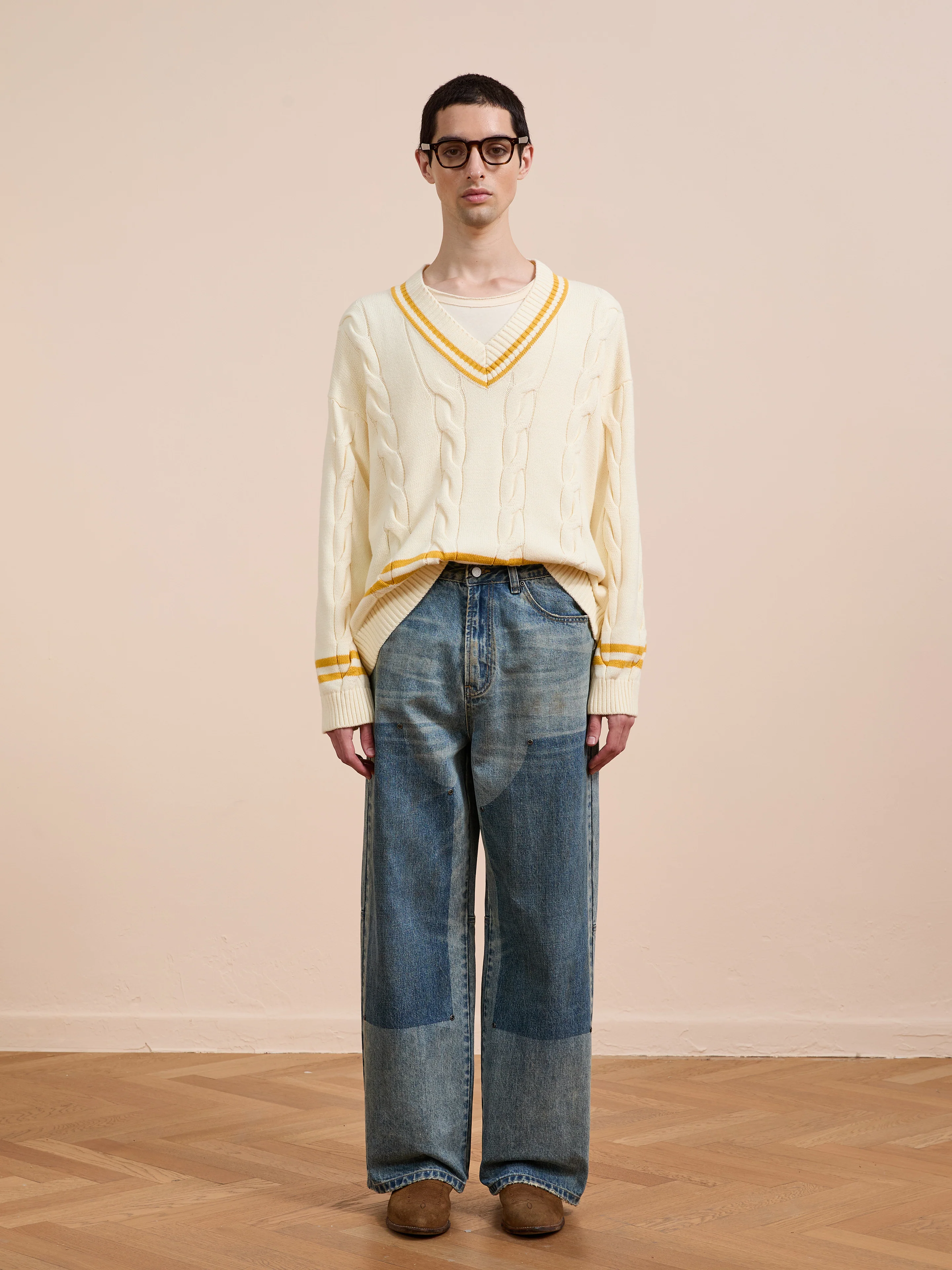 V-Neck Cricket Sweater - Image 14