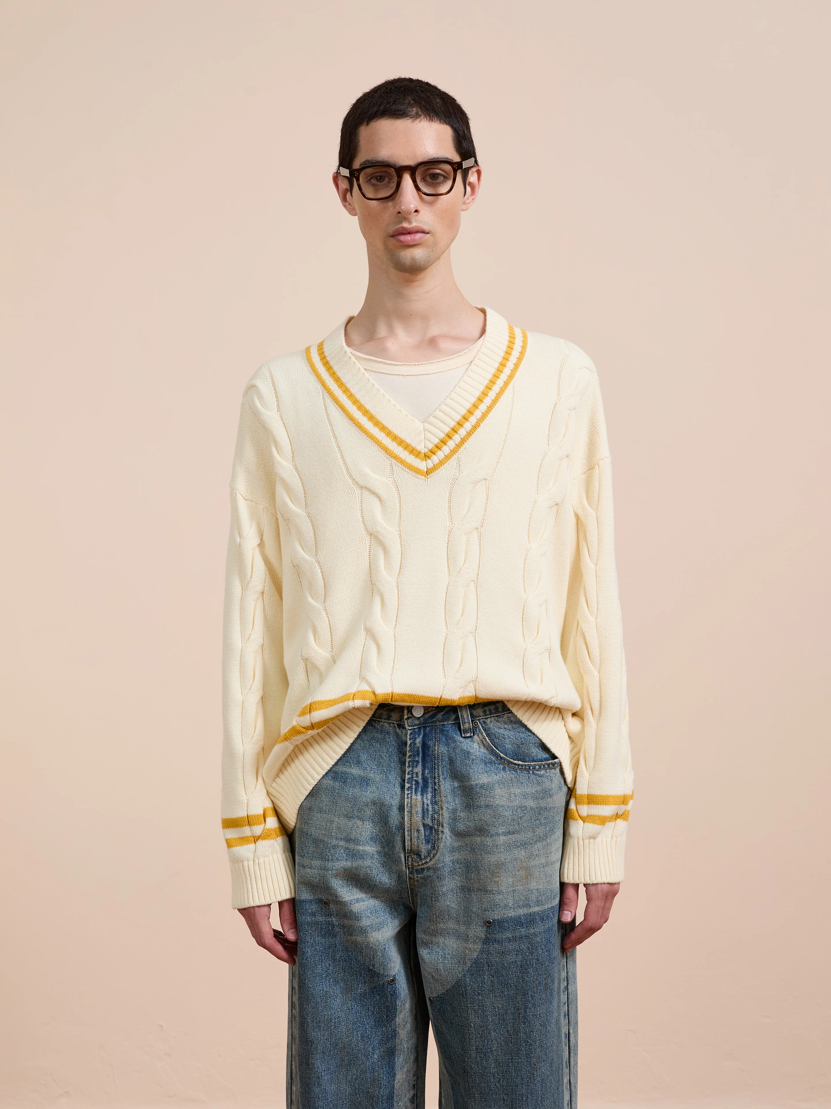 V-Neck Cricket Sweater - Image 15