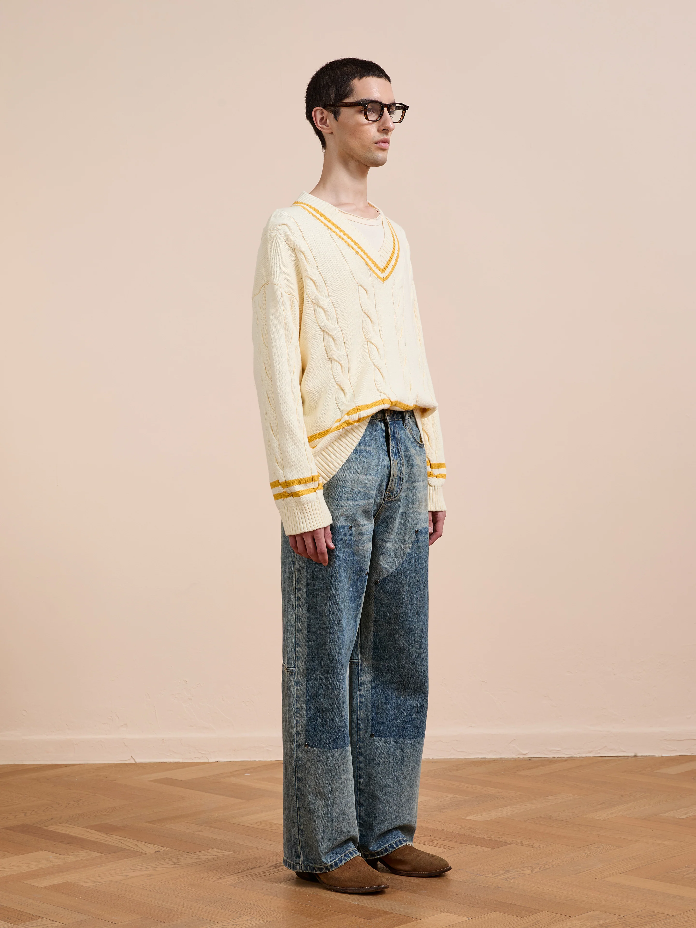 V-Neck Cricket Sweater - Image 16