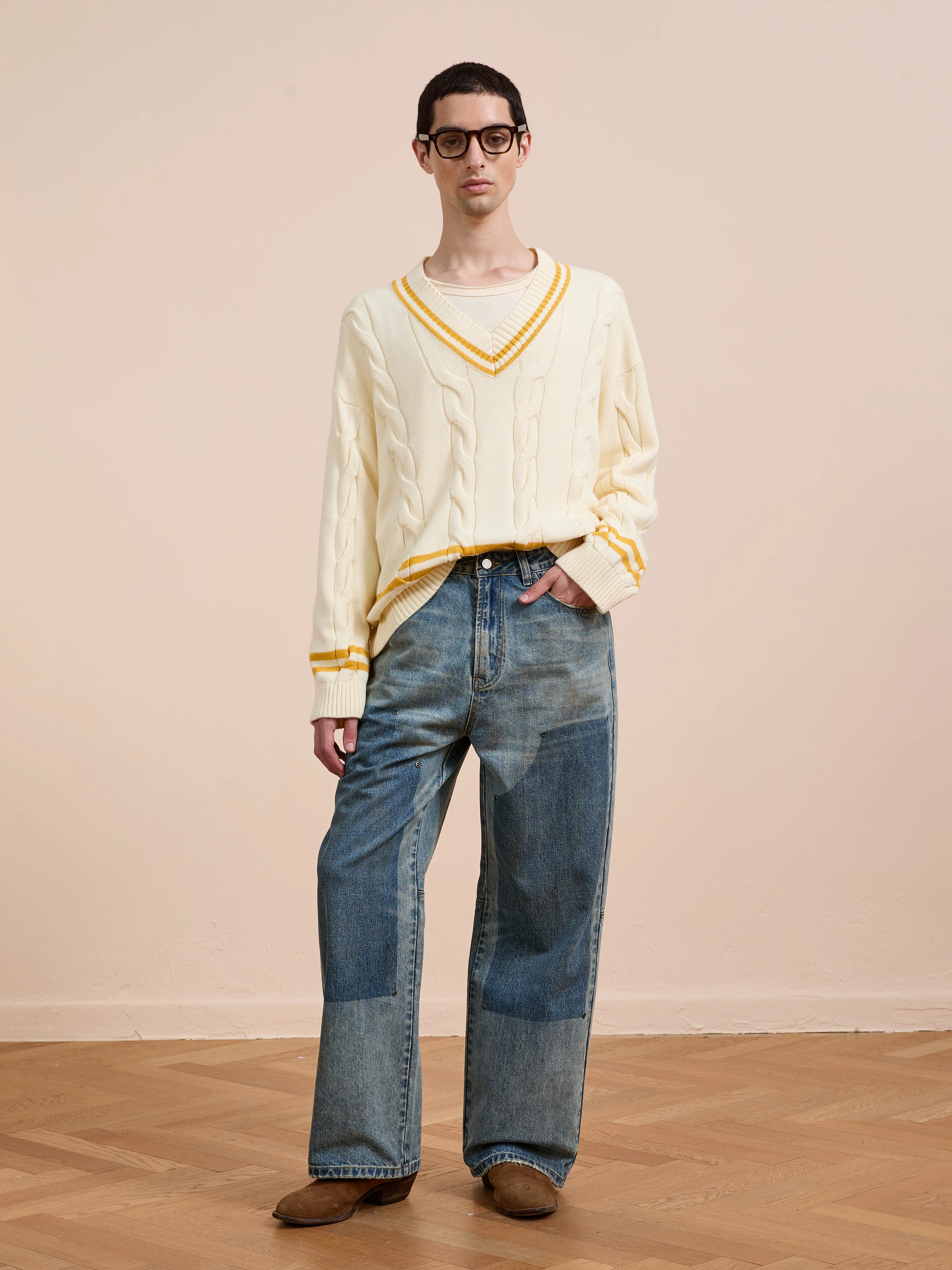 V-Neck Cricket Sweater - Image 17
