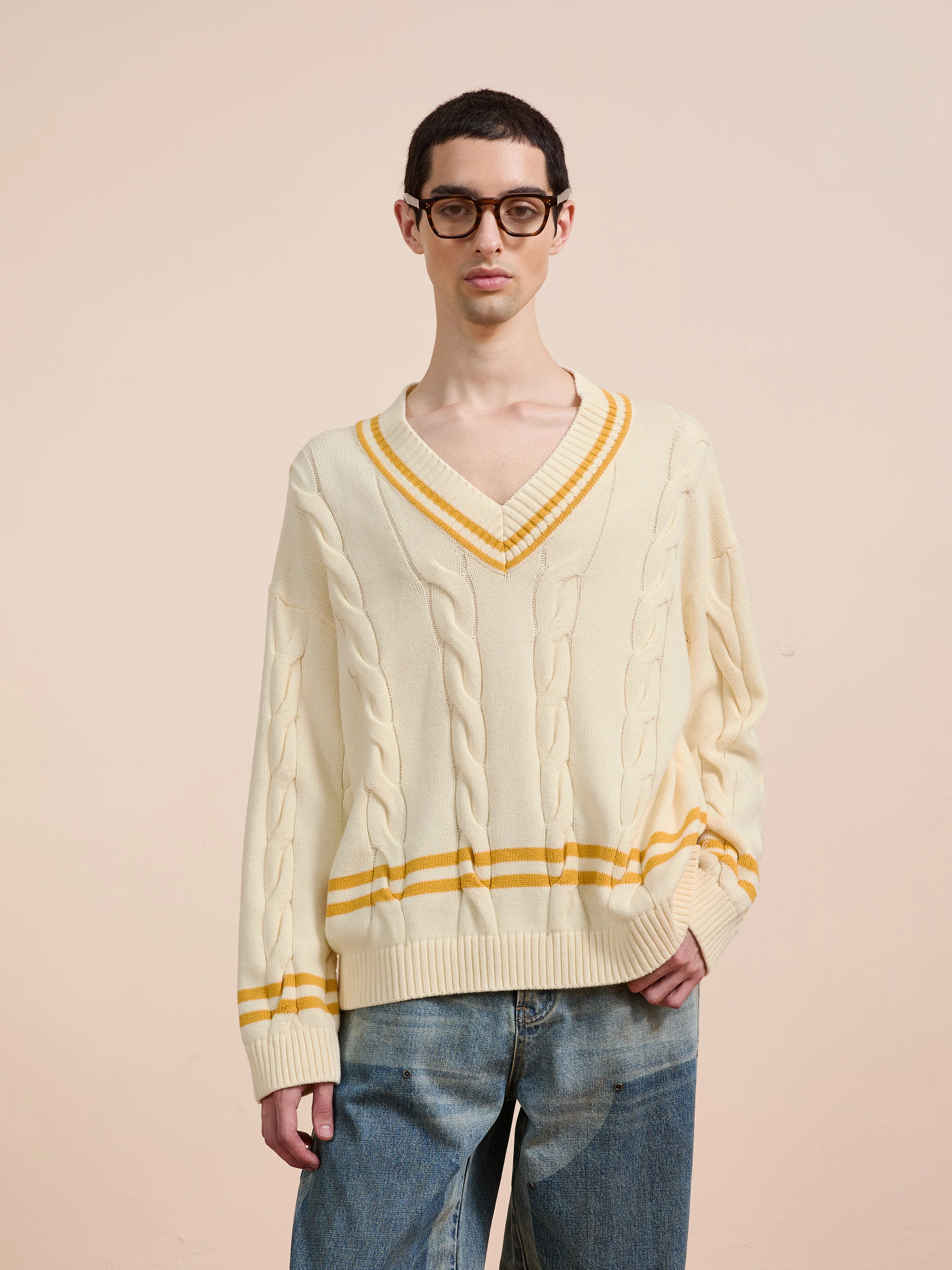 V-Neck Cricket Sweater - Image 5