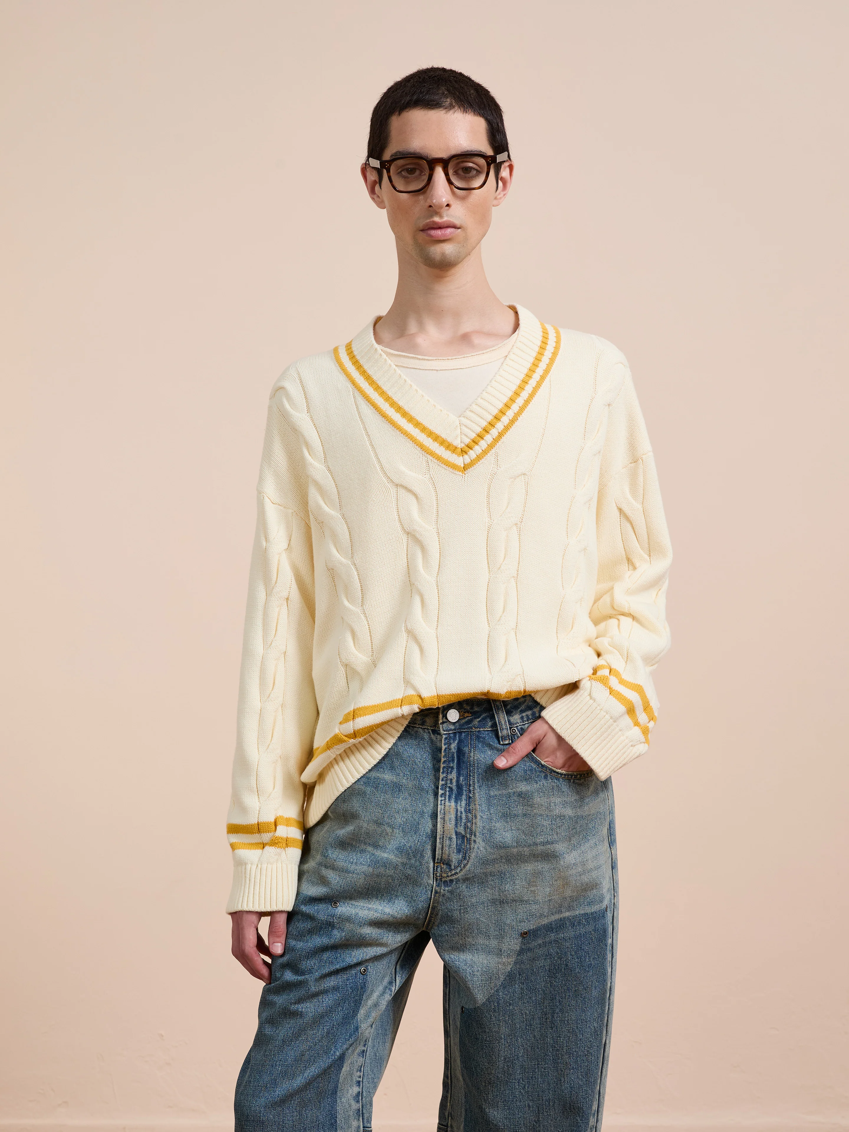 V-Neck Cricket Sweater - Image 8