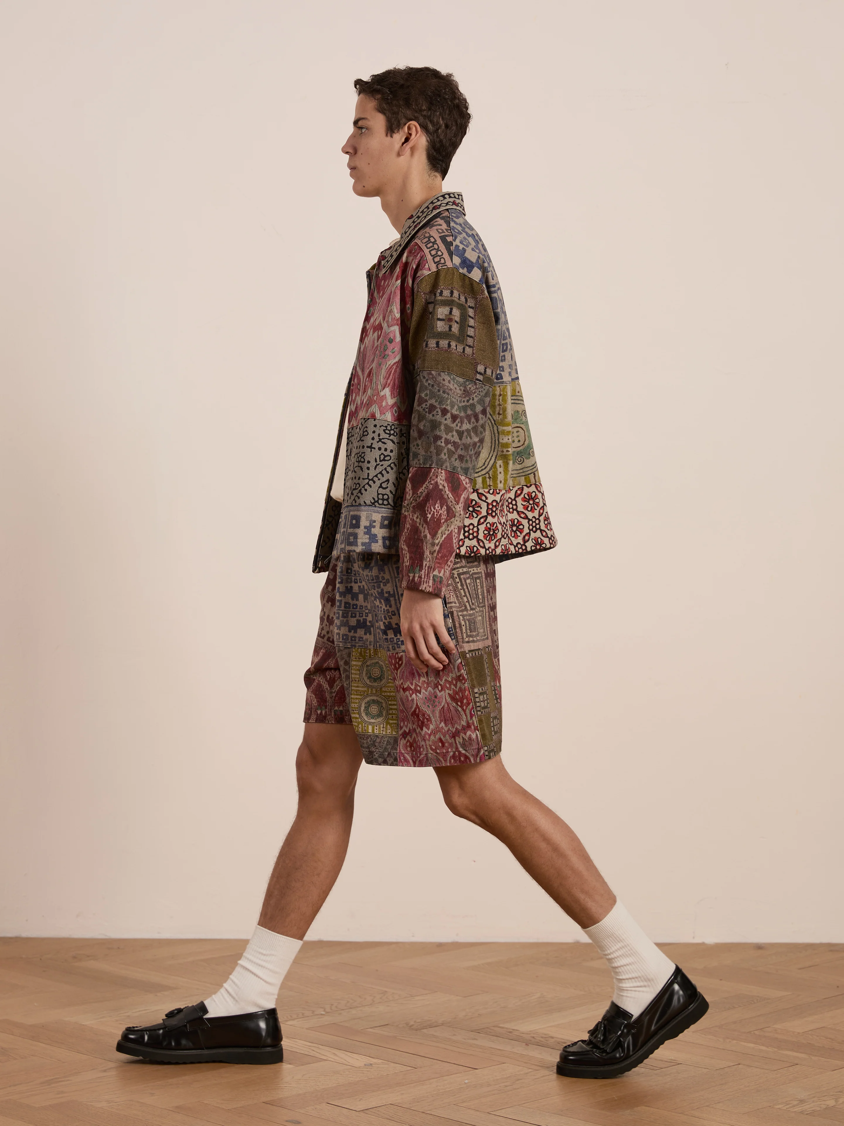 Watercolor Mosaic Work Jacket - Image 11