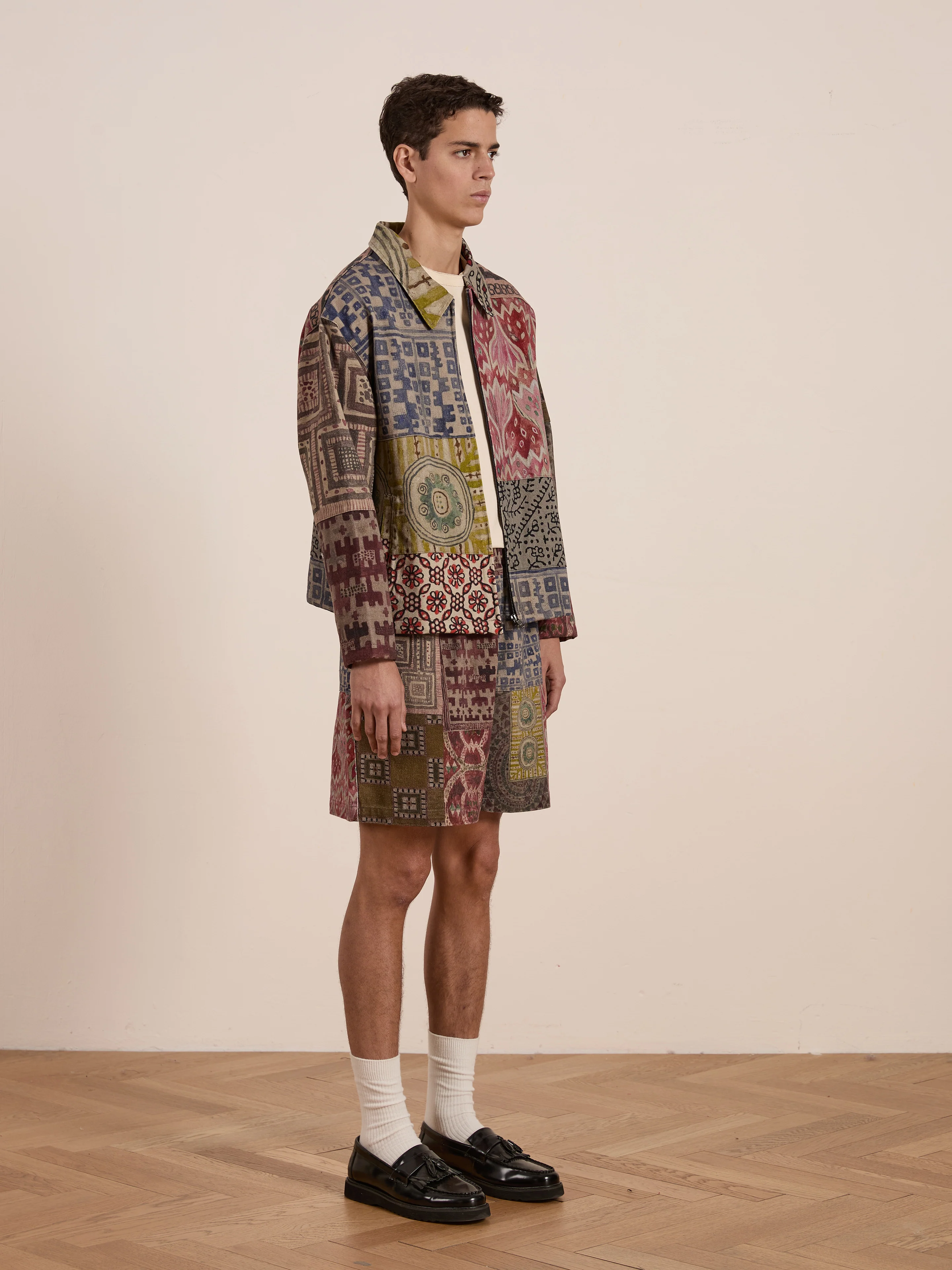 Watercolor Mosaic Work Jacket - Image 12