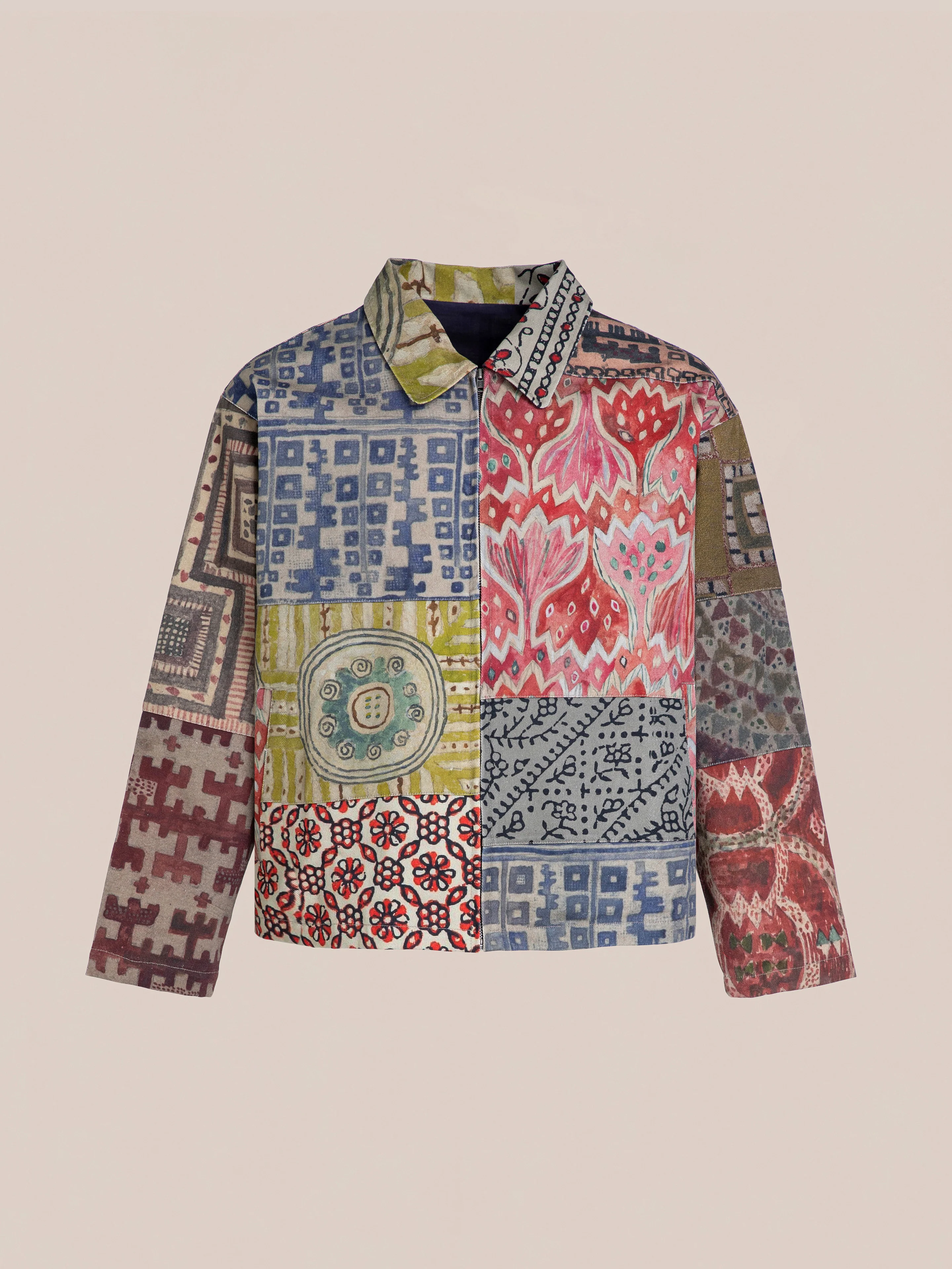Watercolor Mosaic Work Jacket - Image 5