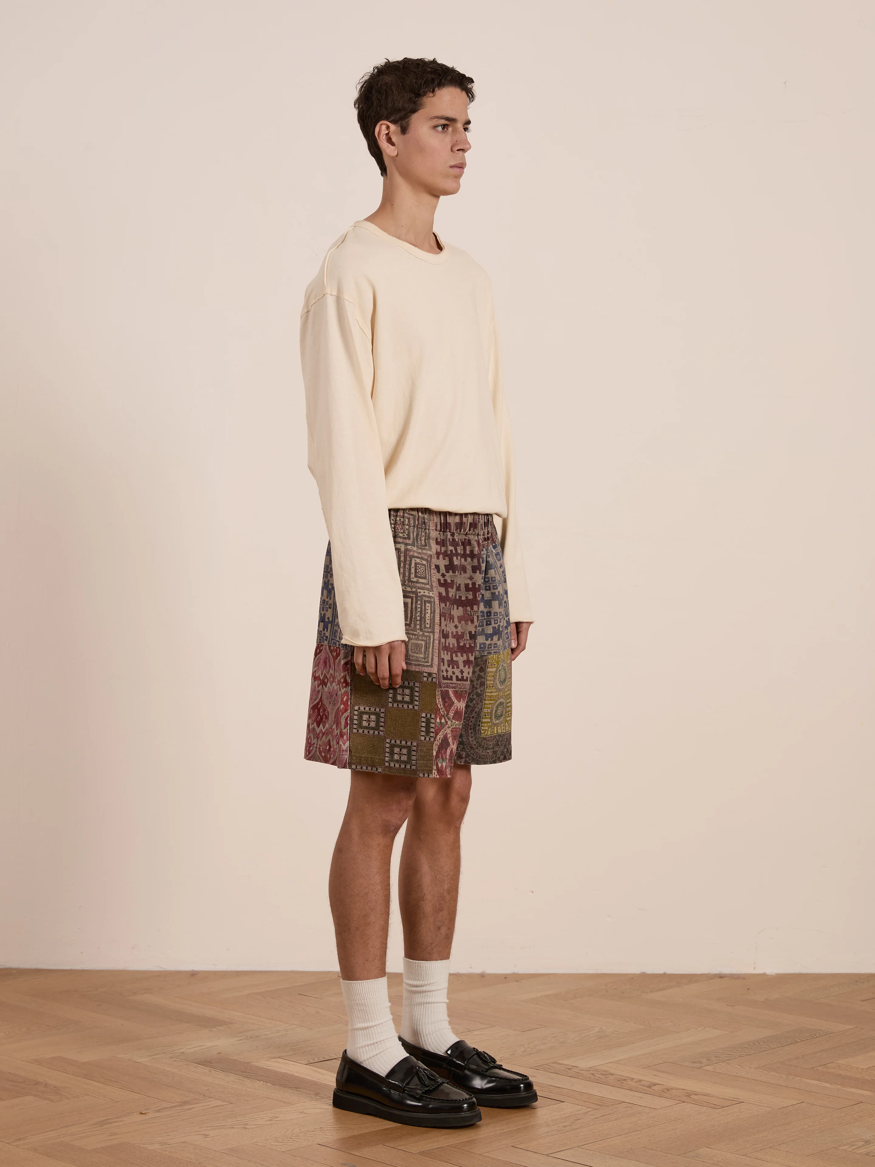 Watercolor Mosaic Work Shorts - Image 10