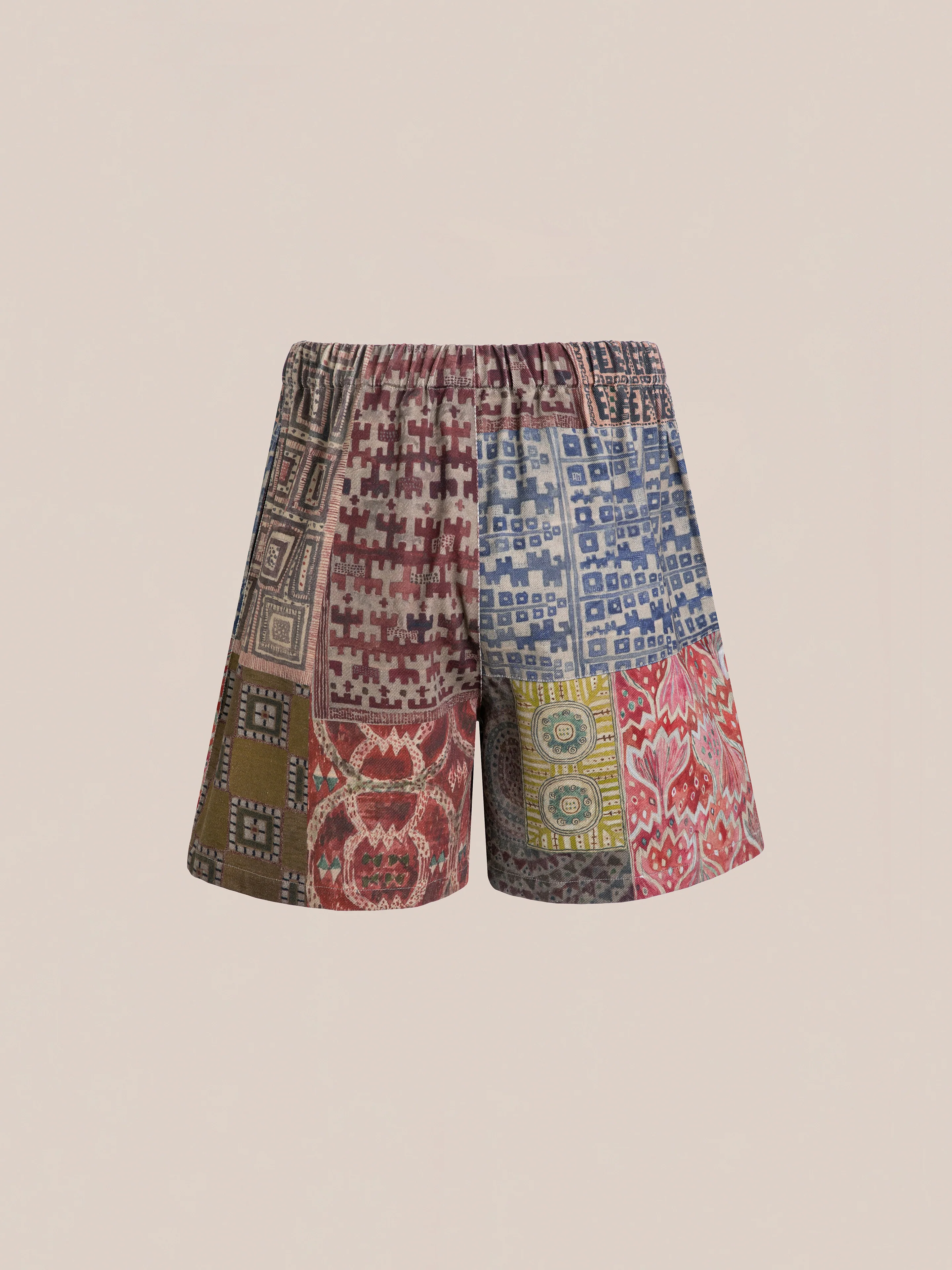 Watercolor Mosaic Work Shorts - Image 6