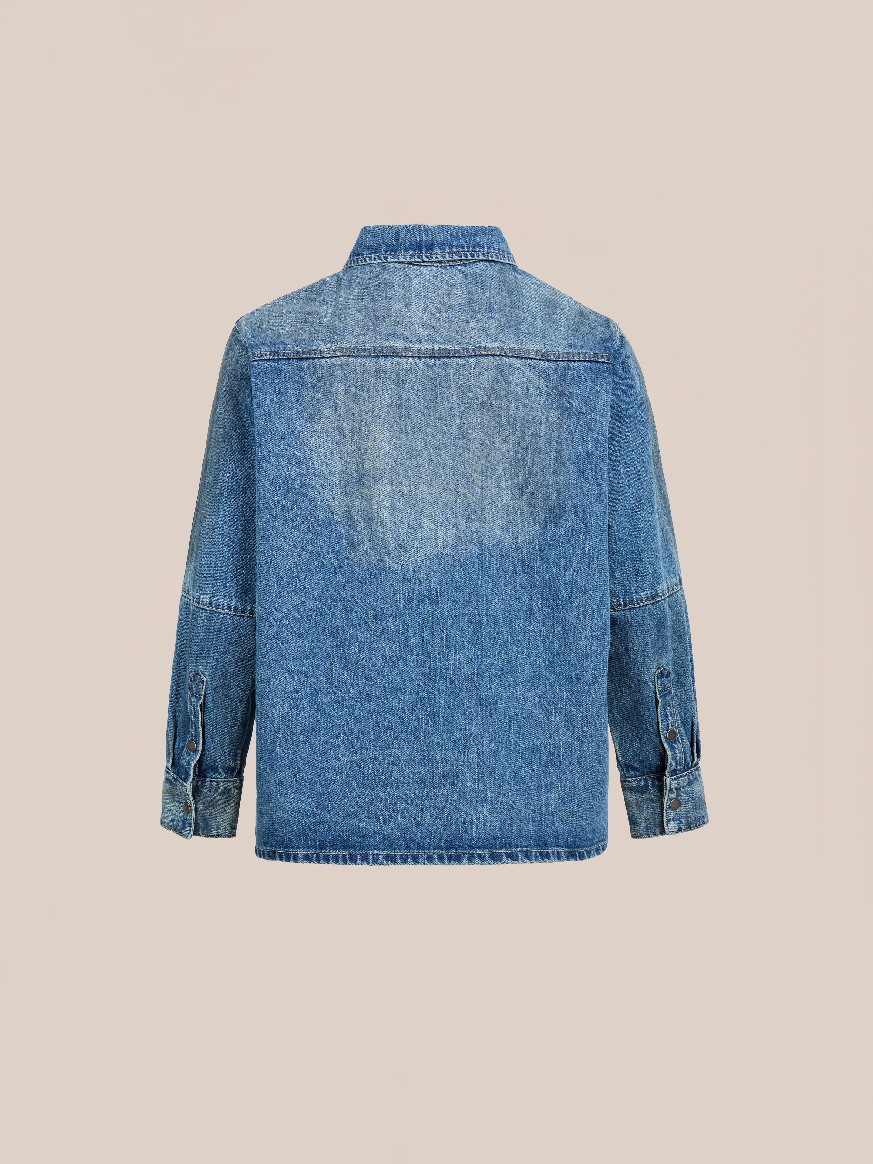 Western Denim Painter Shirt - Image 5