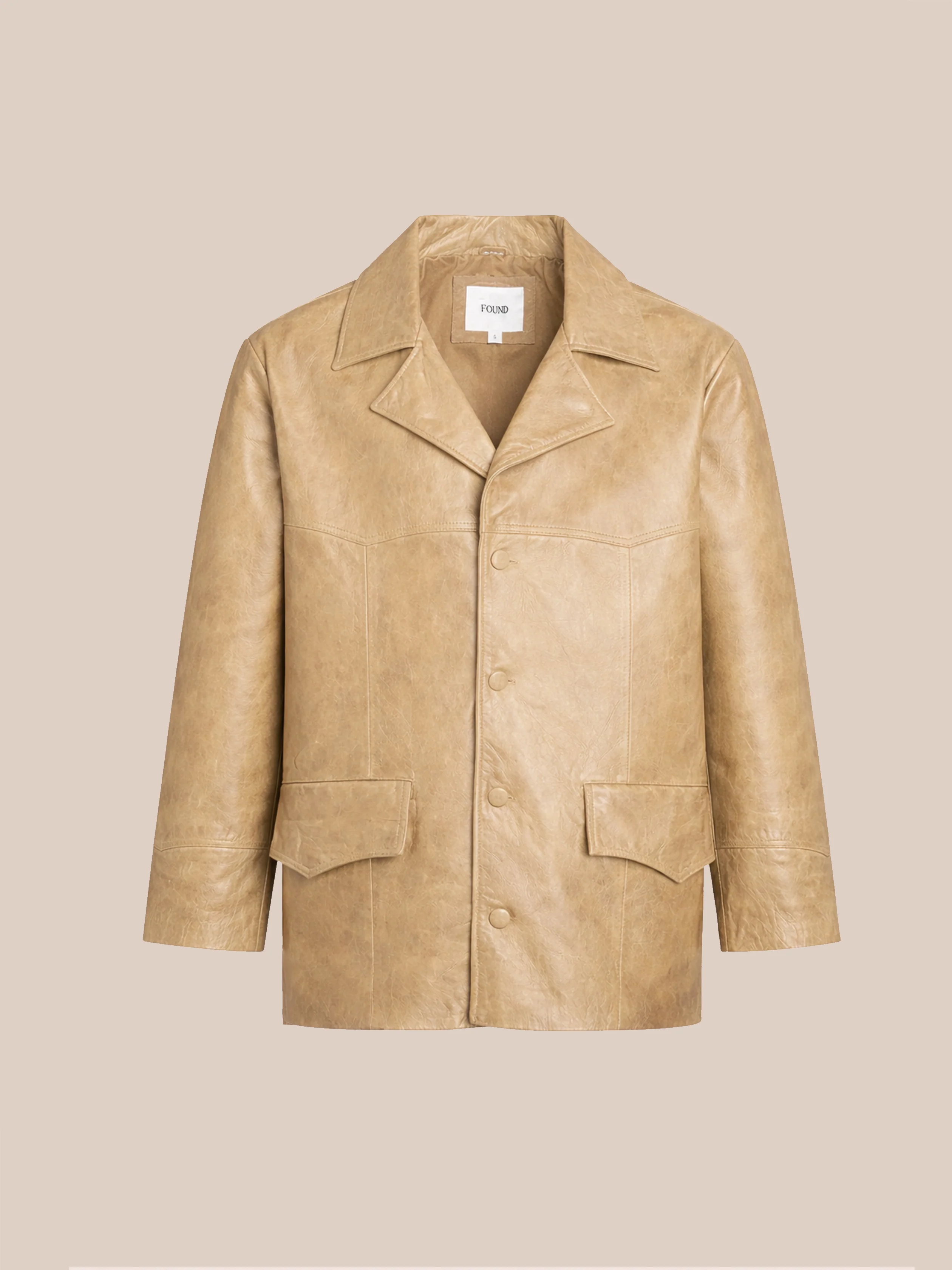Western Oversized Leather Blazer