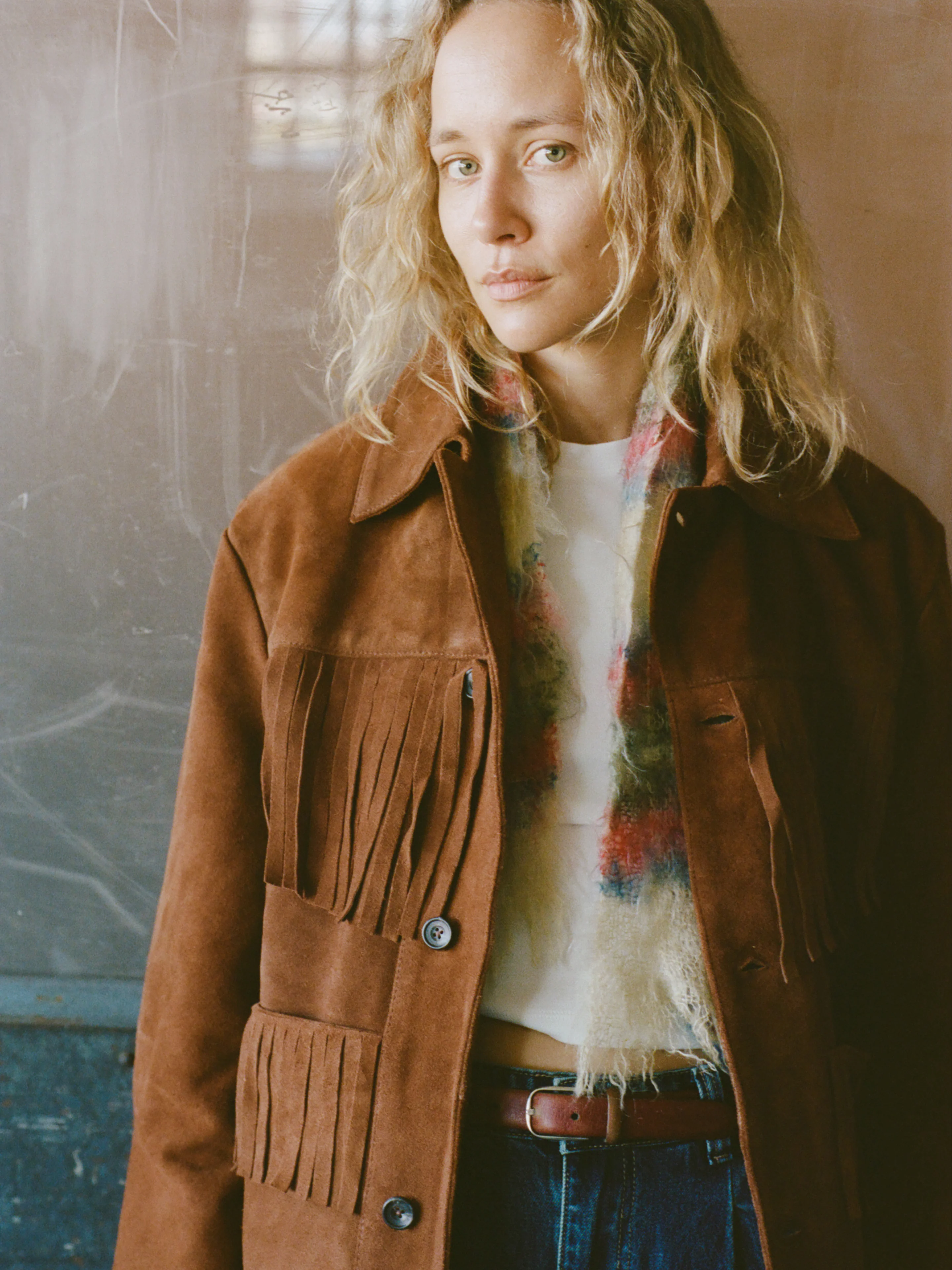 Western Suede Fringe Jacket - Image 2