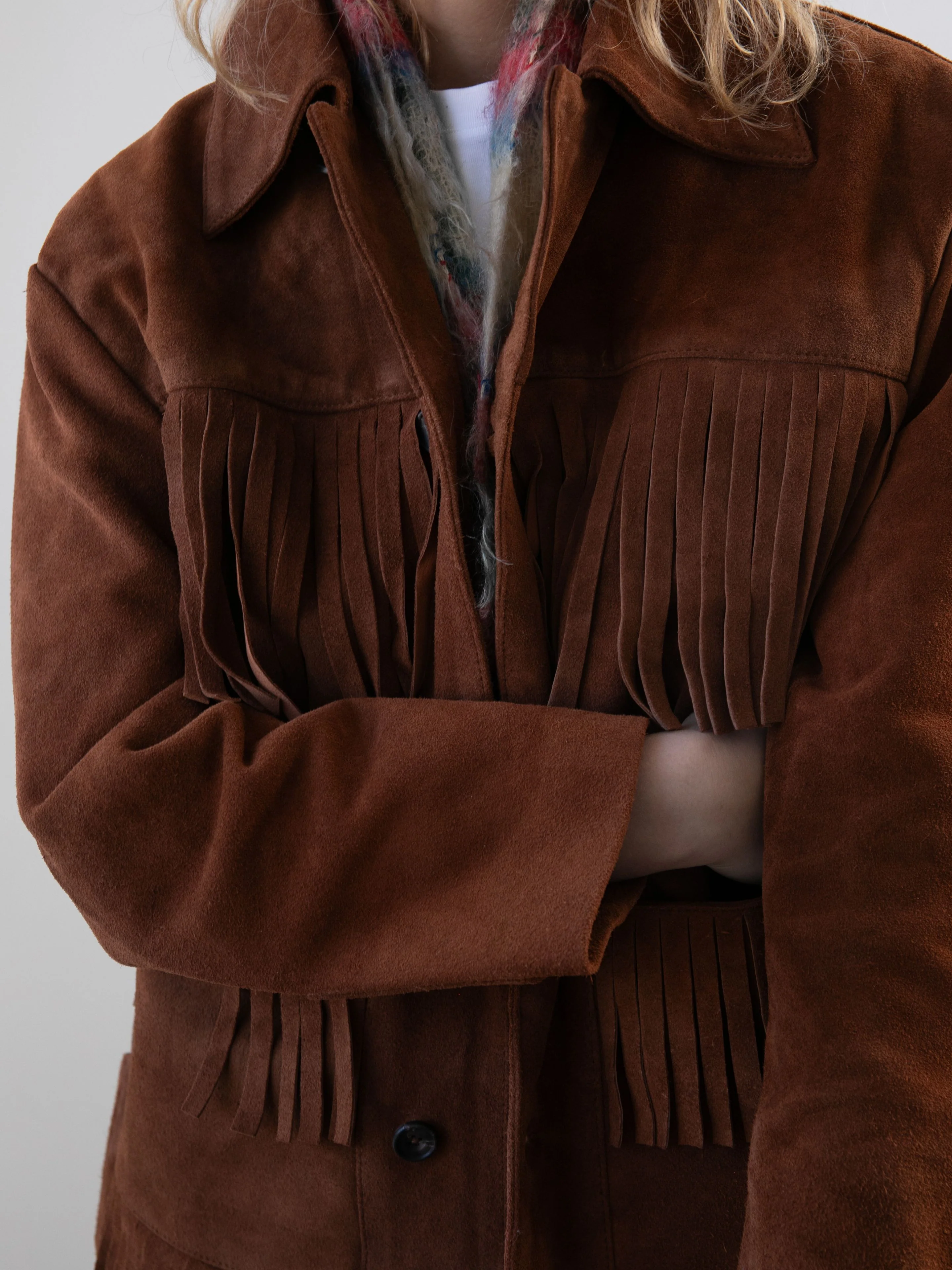 Western Suede Fringe Jacket - Image 6
