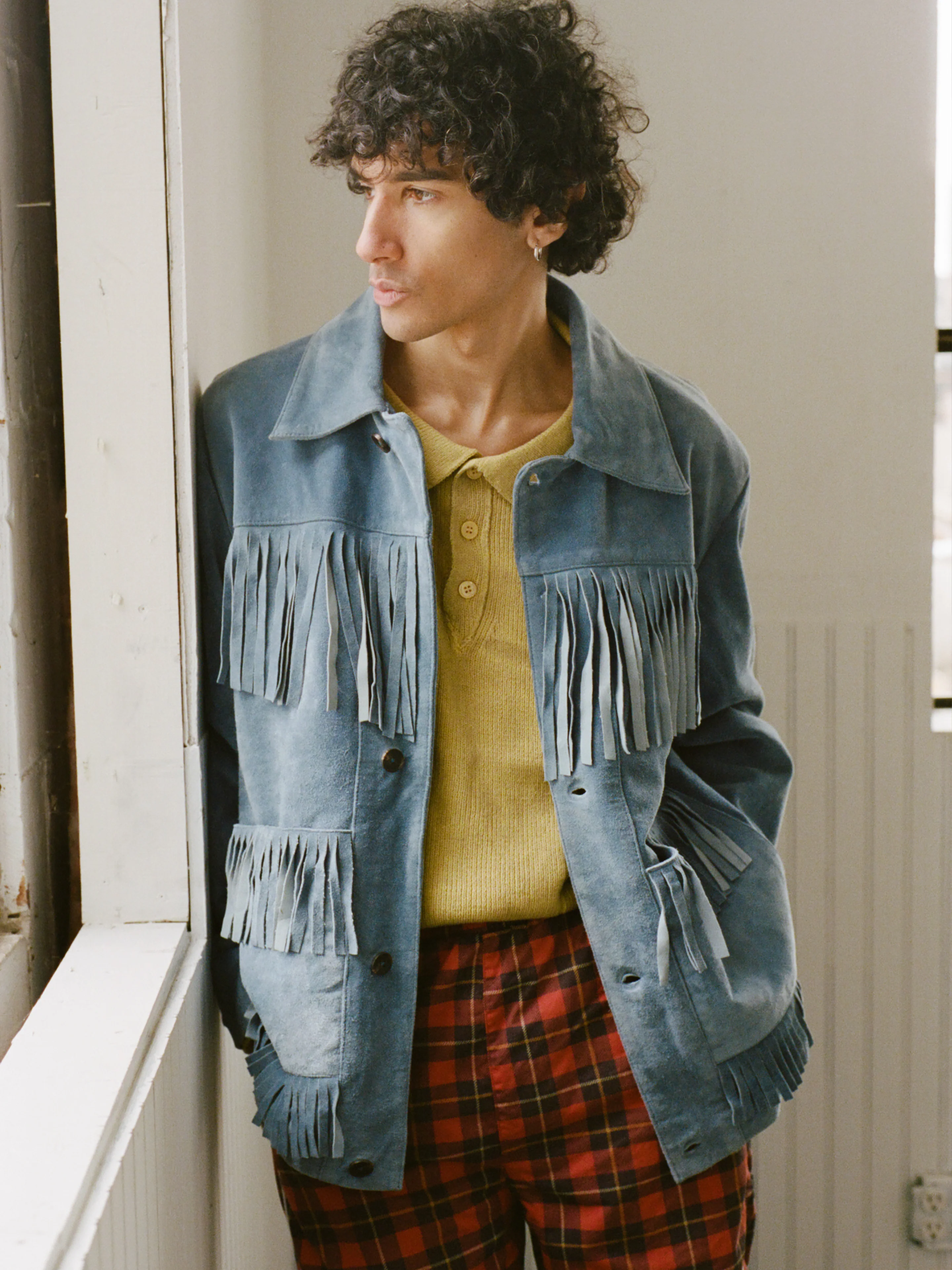 Western Suede Fringe Jacket - Image 2