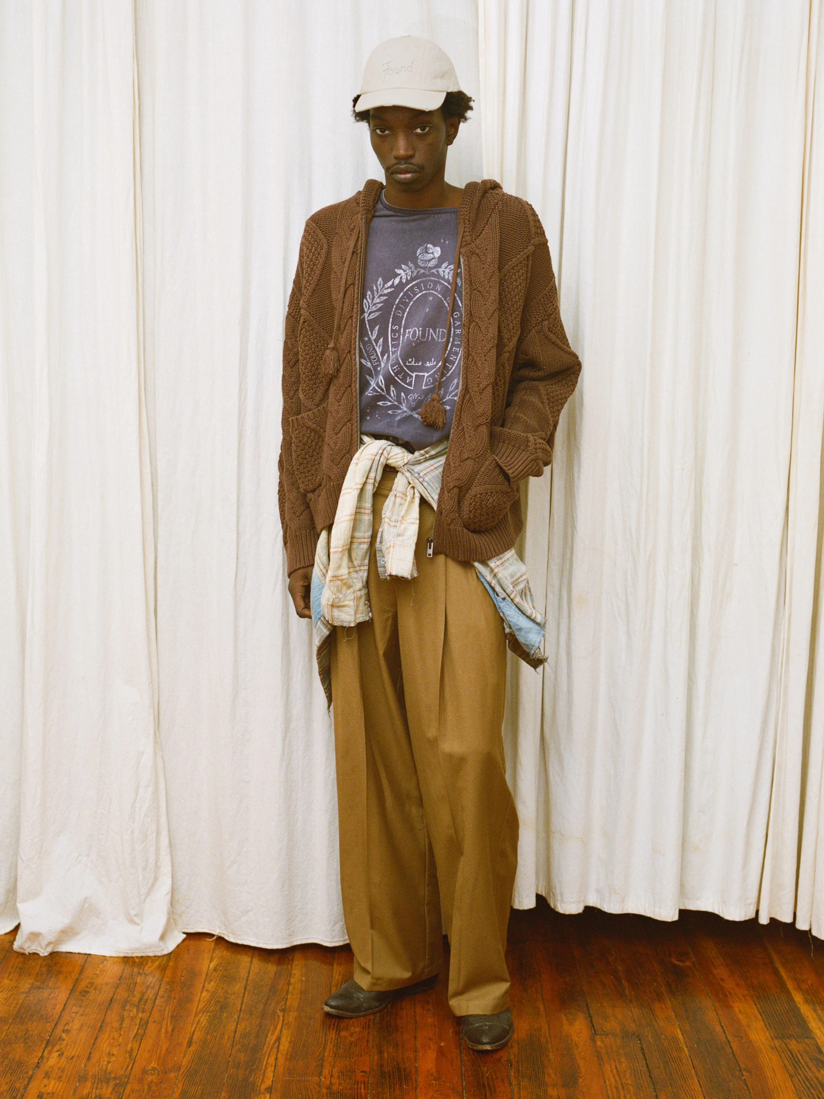 Zip Up Cable Knit Hoodie - Image 3