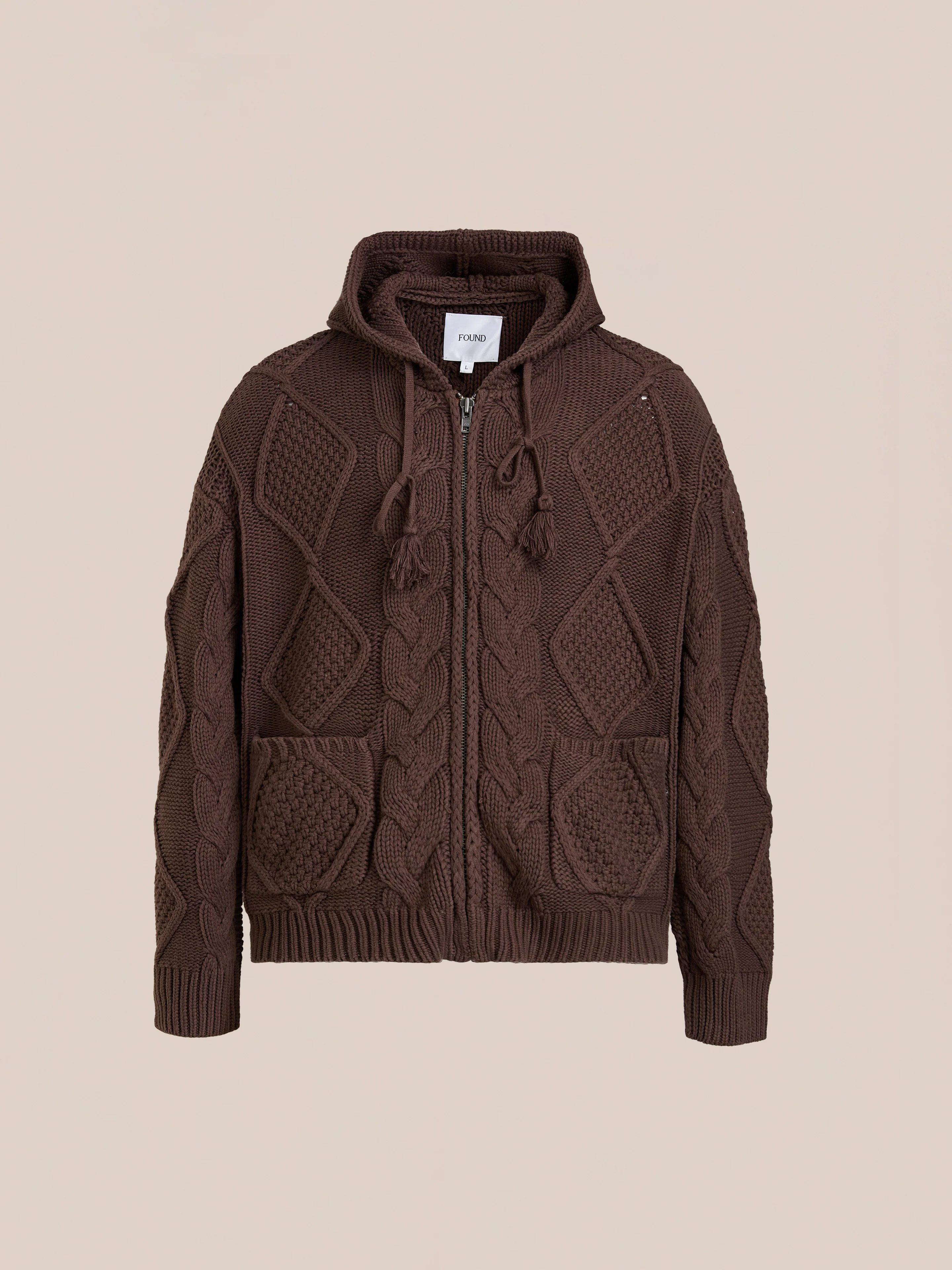 Zip Up Cable Knit Hoodie - Image 5