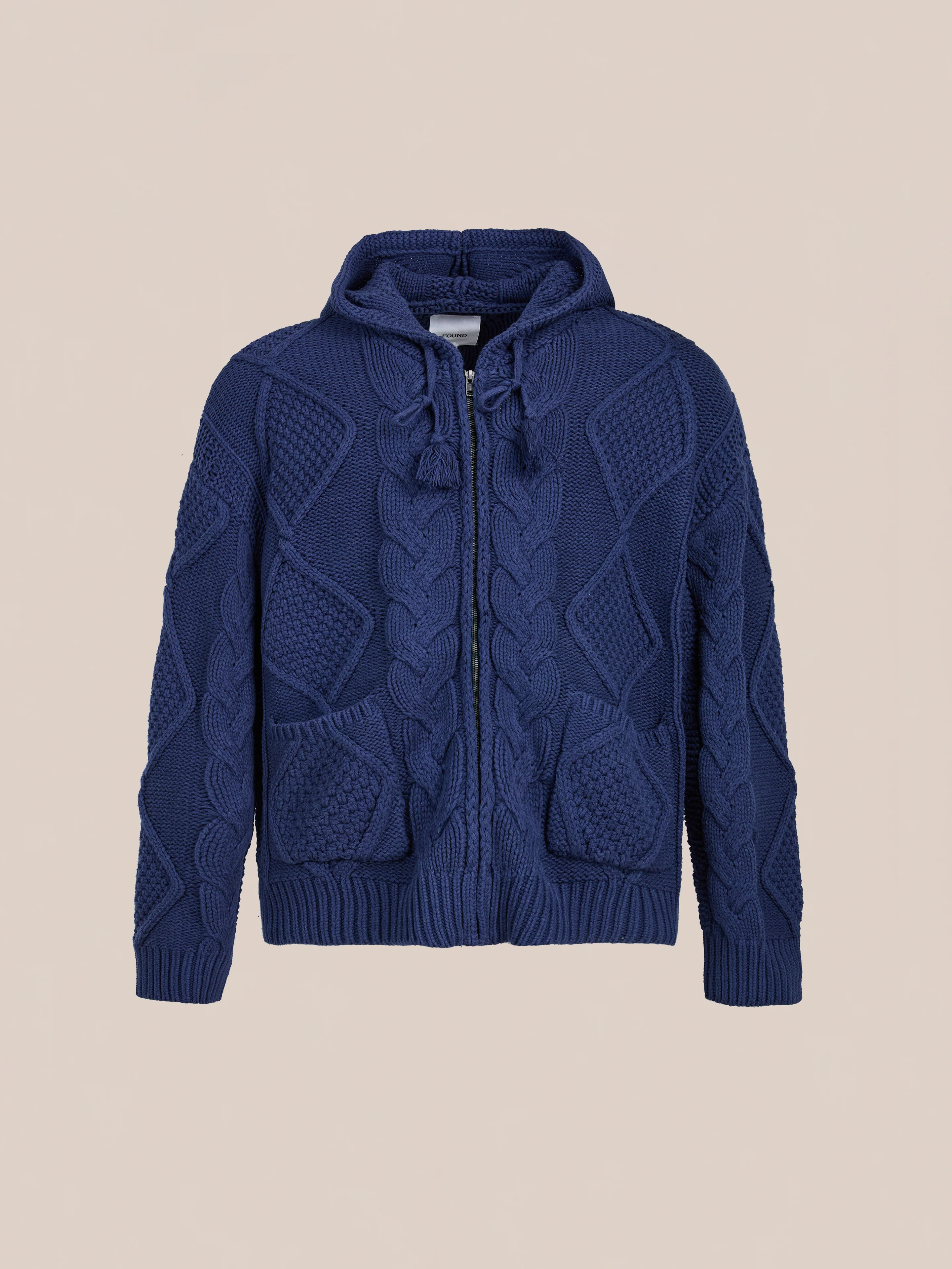 Zip Up Cable Knit Hoodie - Image 5
